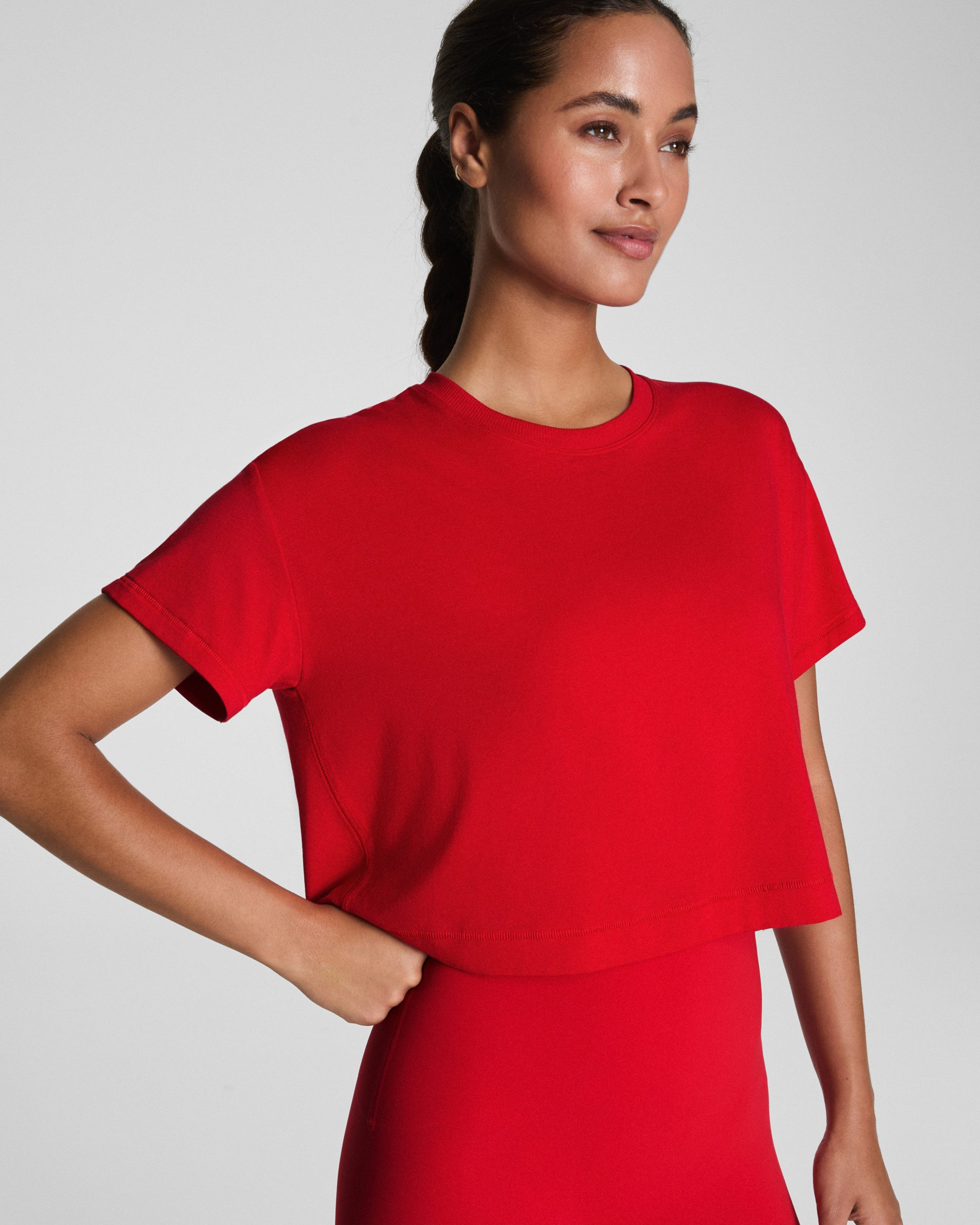 SPANX? BoostUp Cropped Tee | SPANX? Red - Image 3