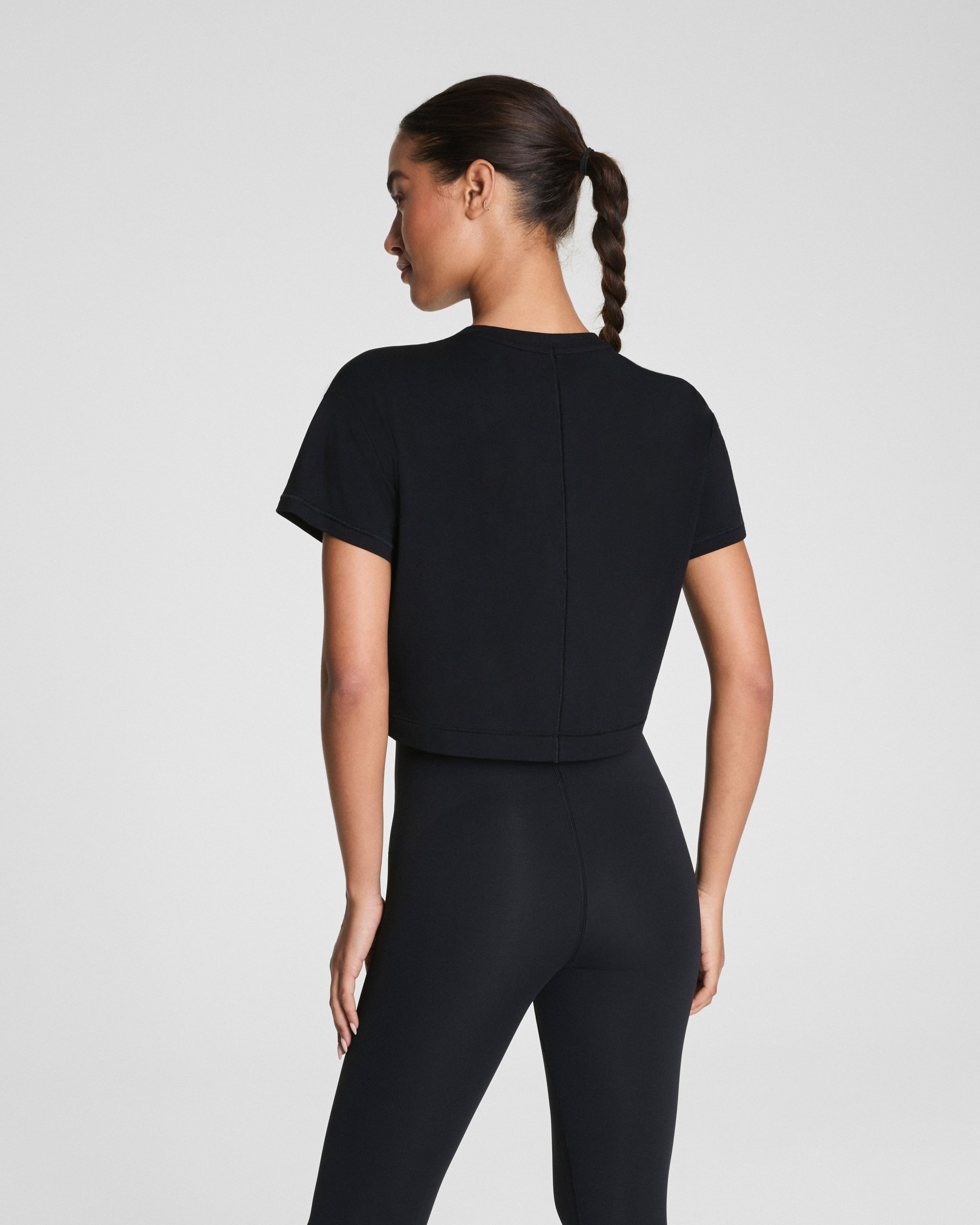 SPANX? BoostUp Cropped Tee | Very Black - Image 2
