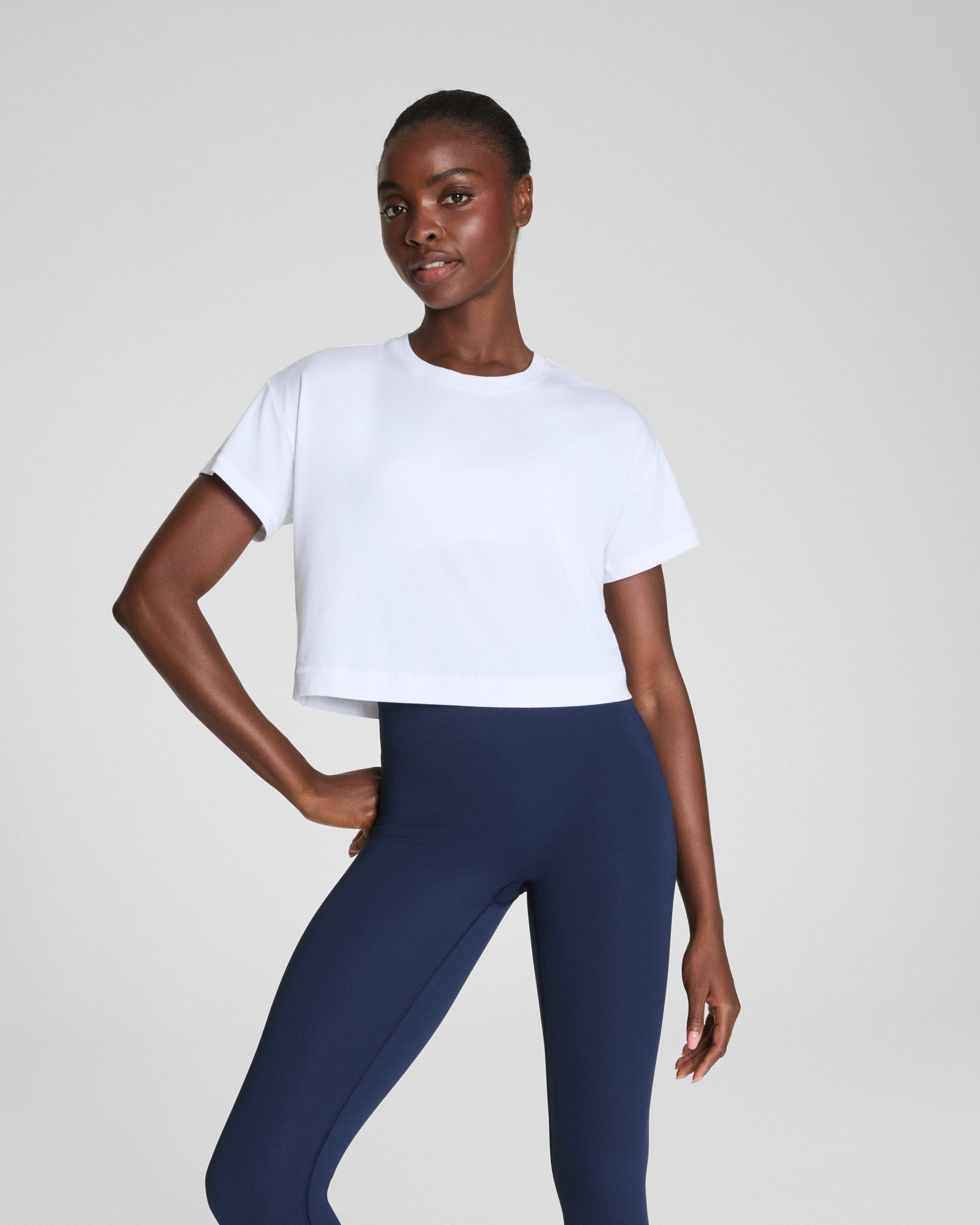SPANX? BoostUp Cropped Tee | Vivid White