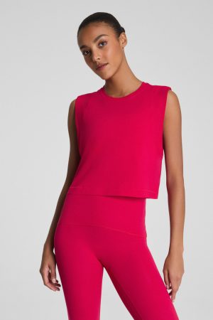 SPANX? BoostUp Cropped Tank | Fuchsia