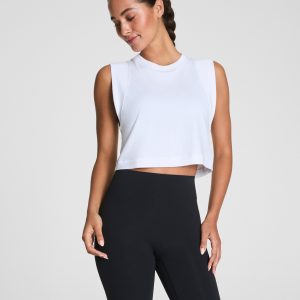SPANX? BoostUp Cropped Tank | Vivid White
