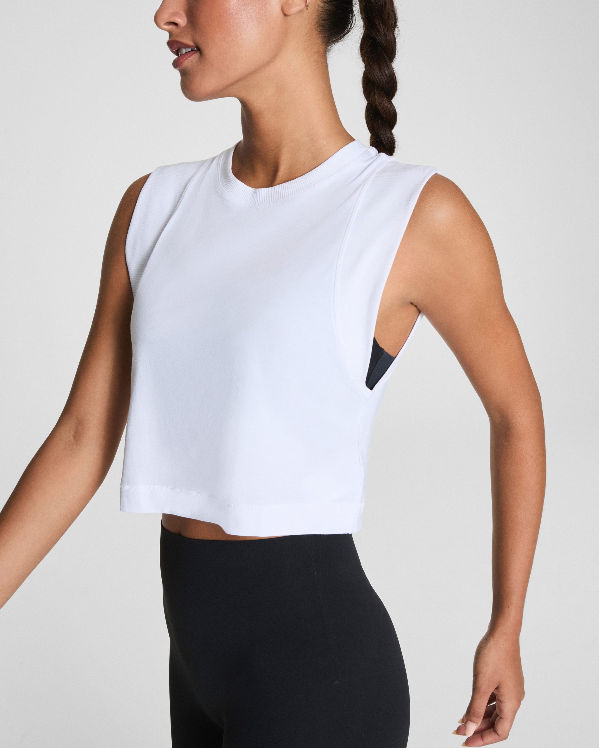 SPANX? BoostUp Cropped Tank | Vivid White - Image 3
