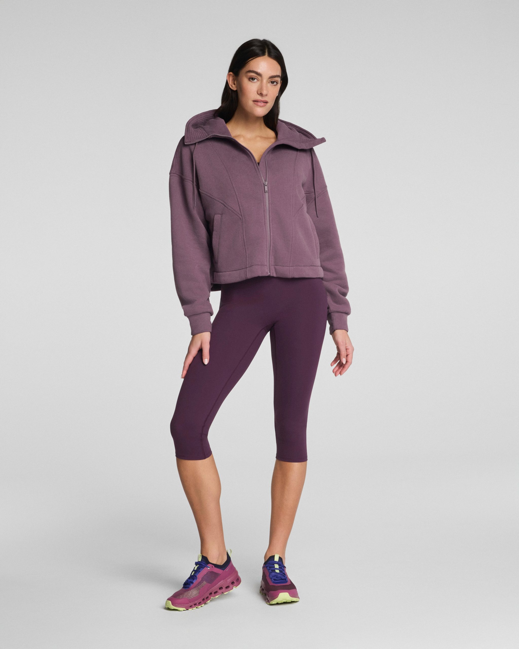 SPANXshape? BodyLine Cropped Leggings with Mid-Tummy Compression. 19 | Blackberry - Image 2