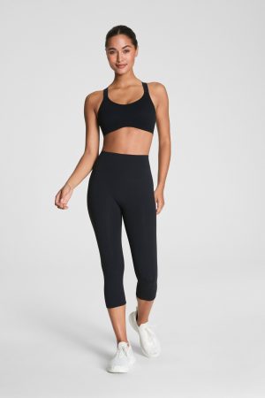 SPANXshape? BodyLine Cropped Leggings with Mid-Tummy Compression. 19 | Very Black