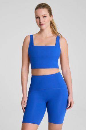 SPANX? BoostUp Cropped Square Neck Shelf Tank | Current