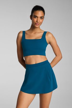 SPANX? BoostUp Cropped Square Neck Shelf Tank | Deep Cove