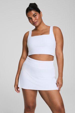 SPANX? BoostUp Cropped Square Neck Shelf Tank | Vivid White