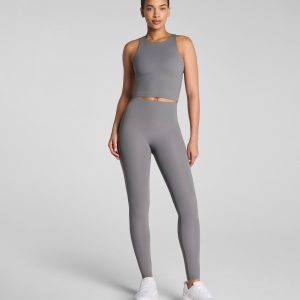 SPANXshape? BodyLine Sheerious Full-Length Leggings with Mid-Tummy Compression | Anthracite