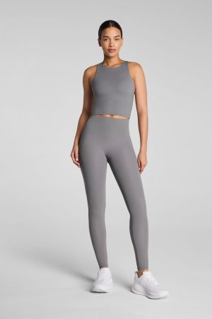 SPANXshape? BodyLine Sheerious Full-Length Leggings with Mid-Tummy Compression | Anthracite
