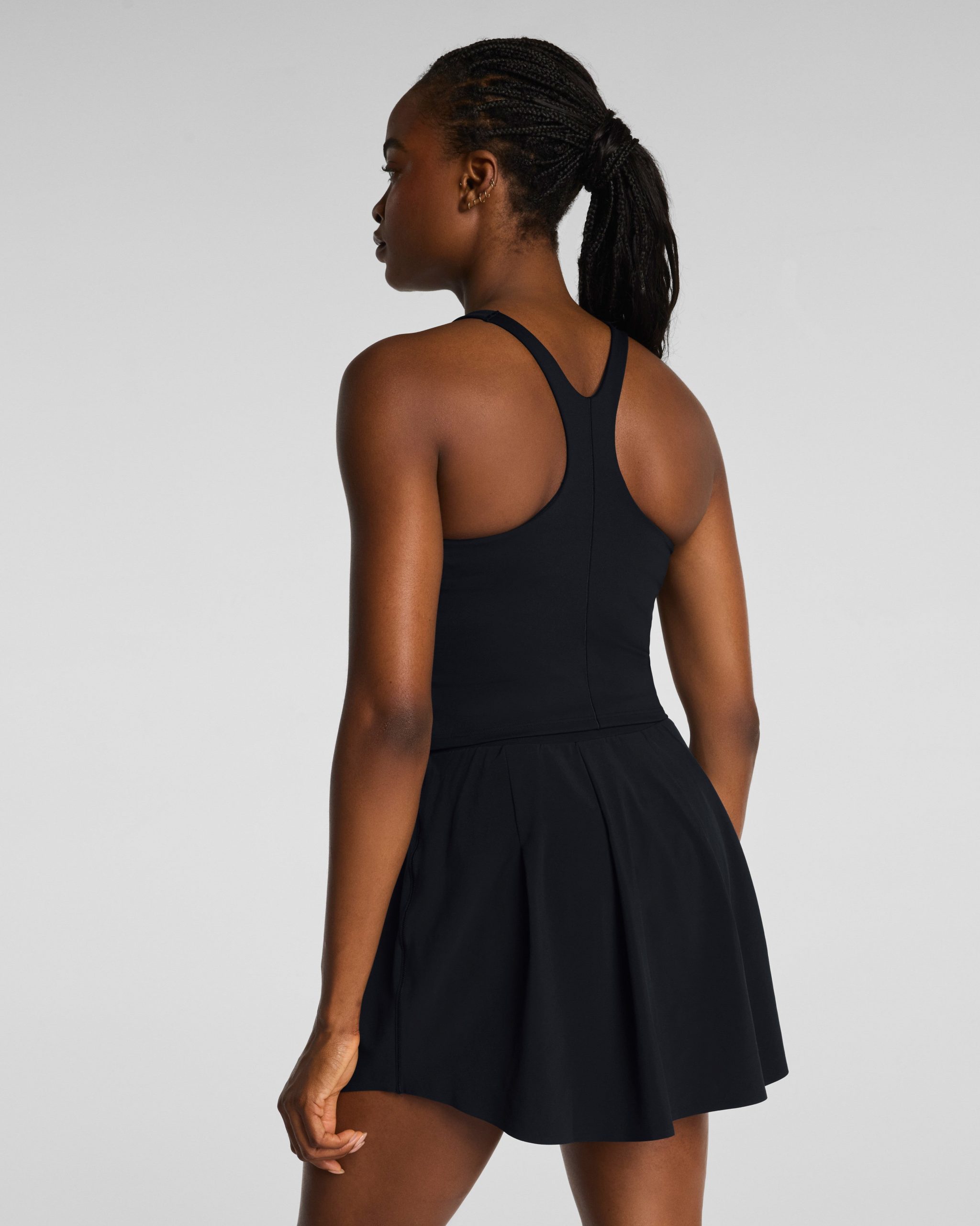 SPANX? BodyLine High Neck Cropped Tank with FlexForm Cups | Very Black - Image 2