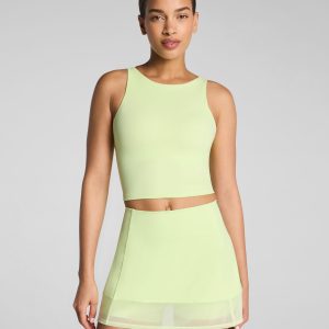 SPANX? BodyLine High Neck Cropped Tank with FlexForm Cups | Zest