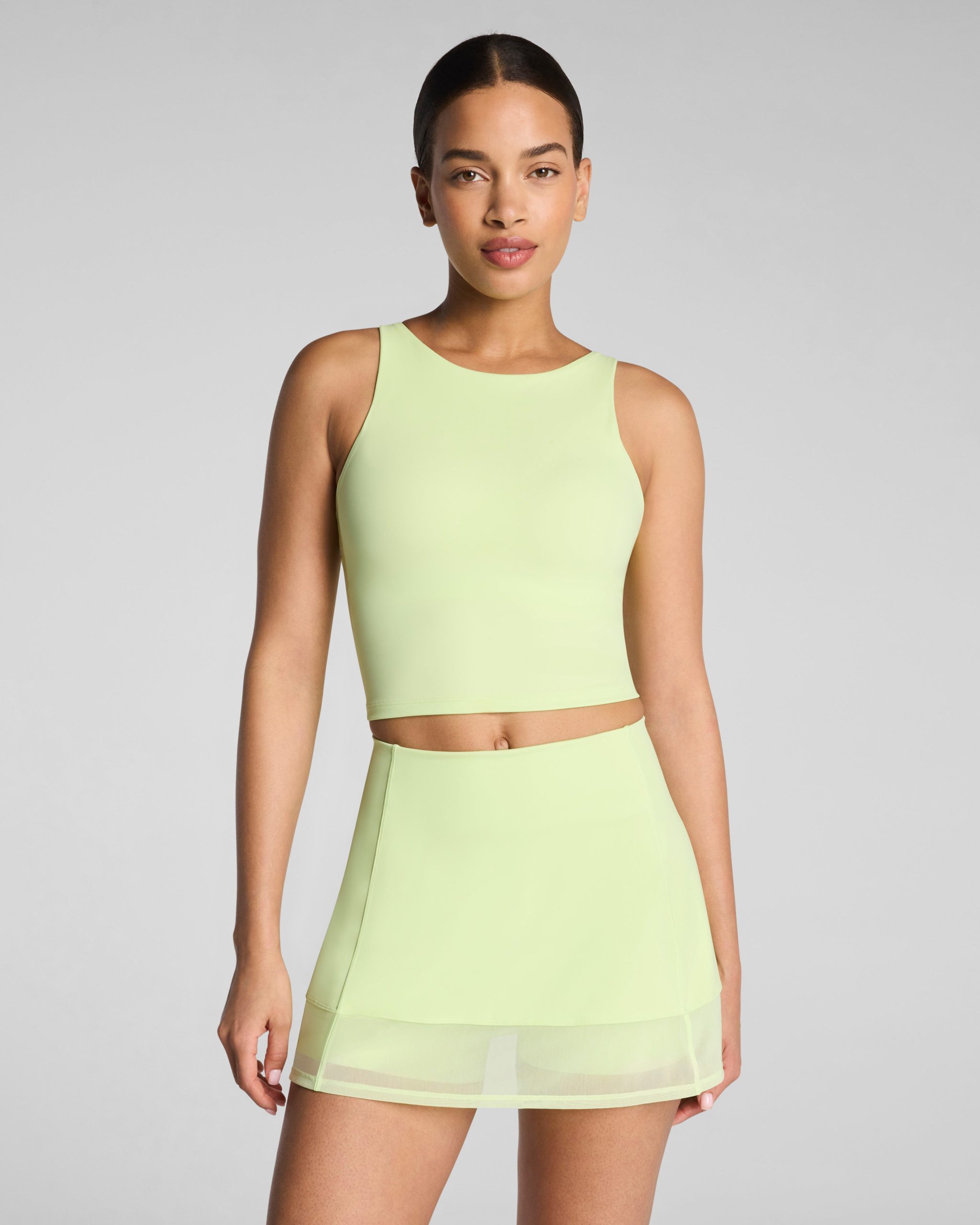 SPANX? BodyLine High Neck Cropped Tank with FlexForm Cups | Zest