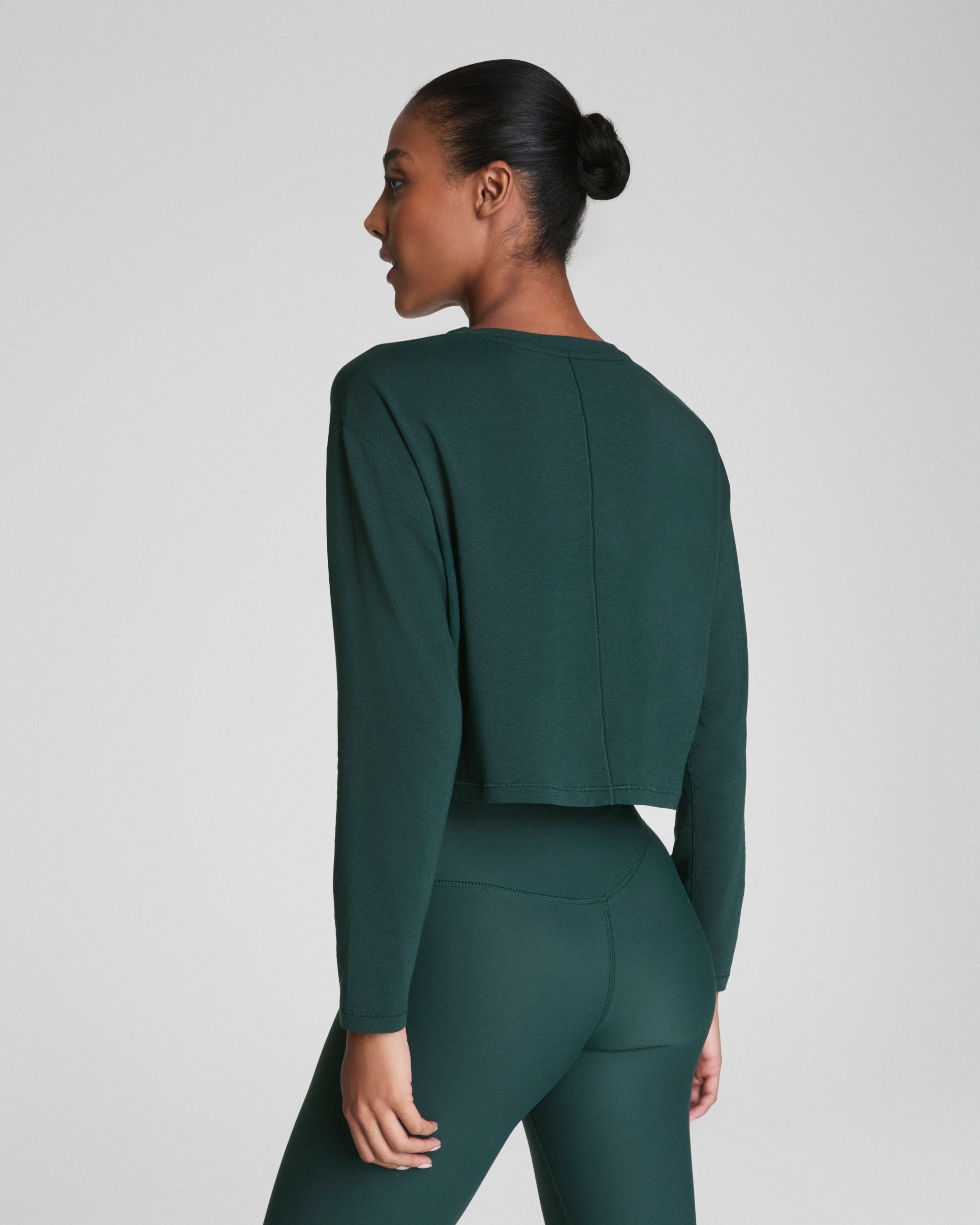 SPANX? Outpace Cropped Long Sleeve Top | Meridian - Image 2