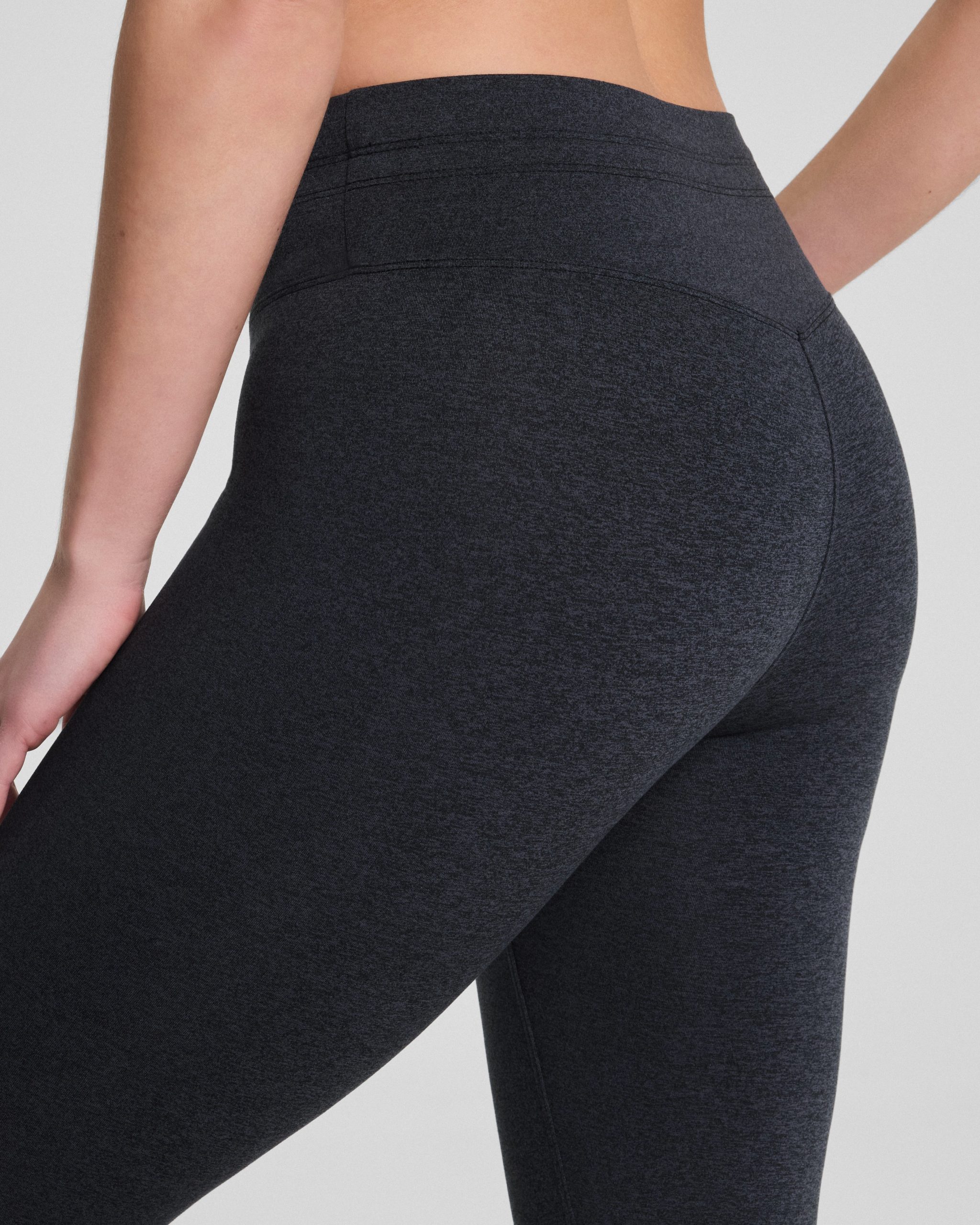 SPANX? SoftStretch 7/8 Leggings | Very Black/Light Very Black - Image 5