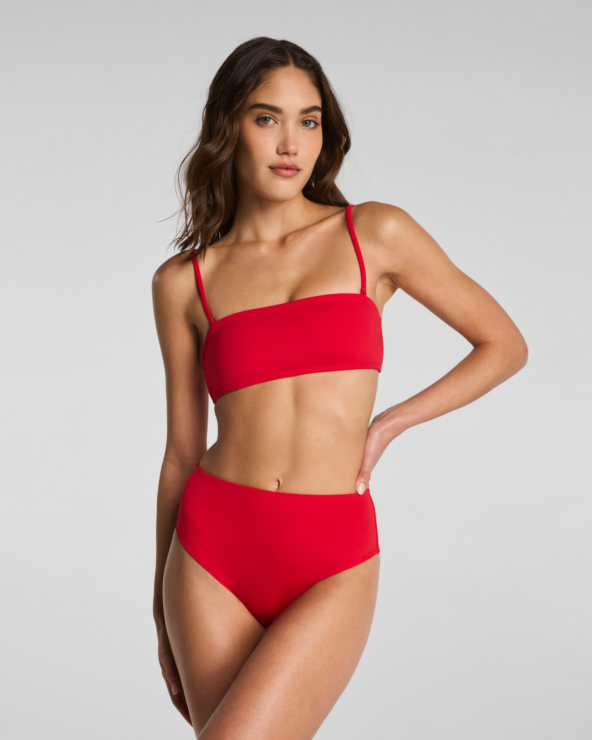 SPANXsmooth? Swim Bandeau Bikini Top | SPANX? Red - Image 3