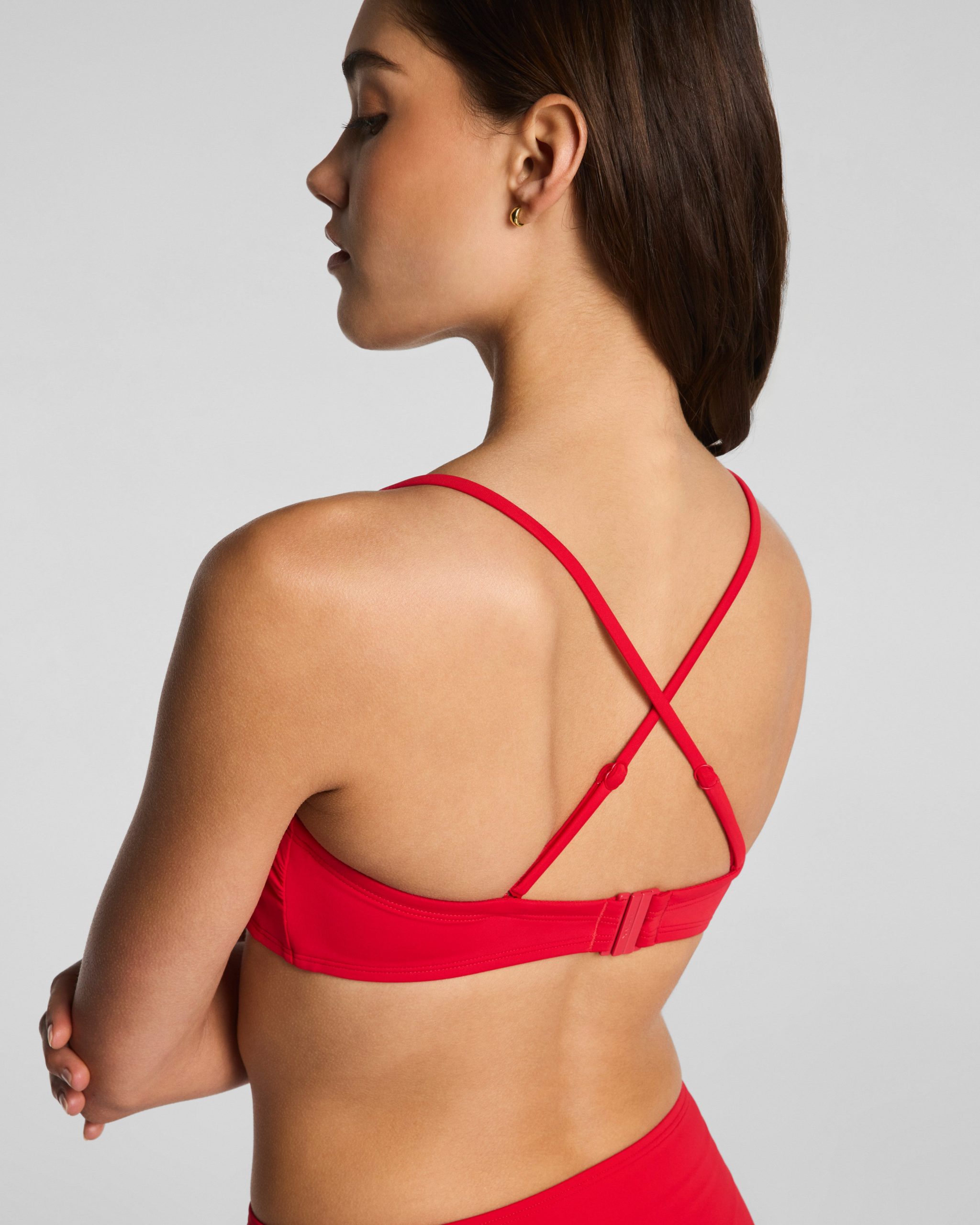 SPANXsmooth? Swim Bandeau Bikini Top | SPANX? Red - Image 5