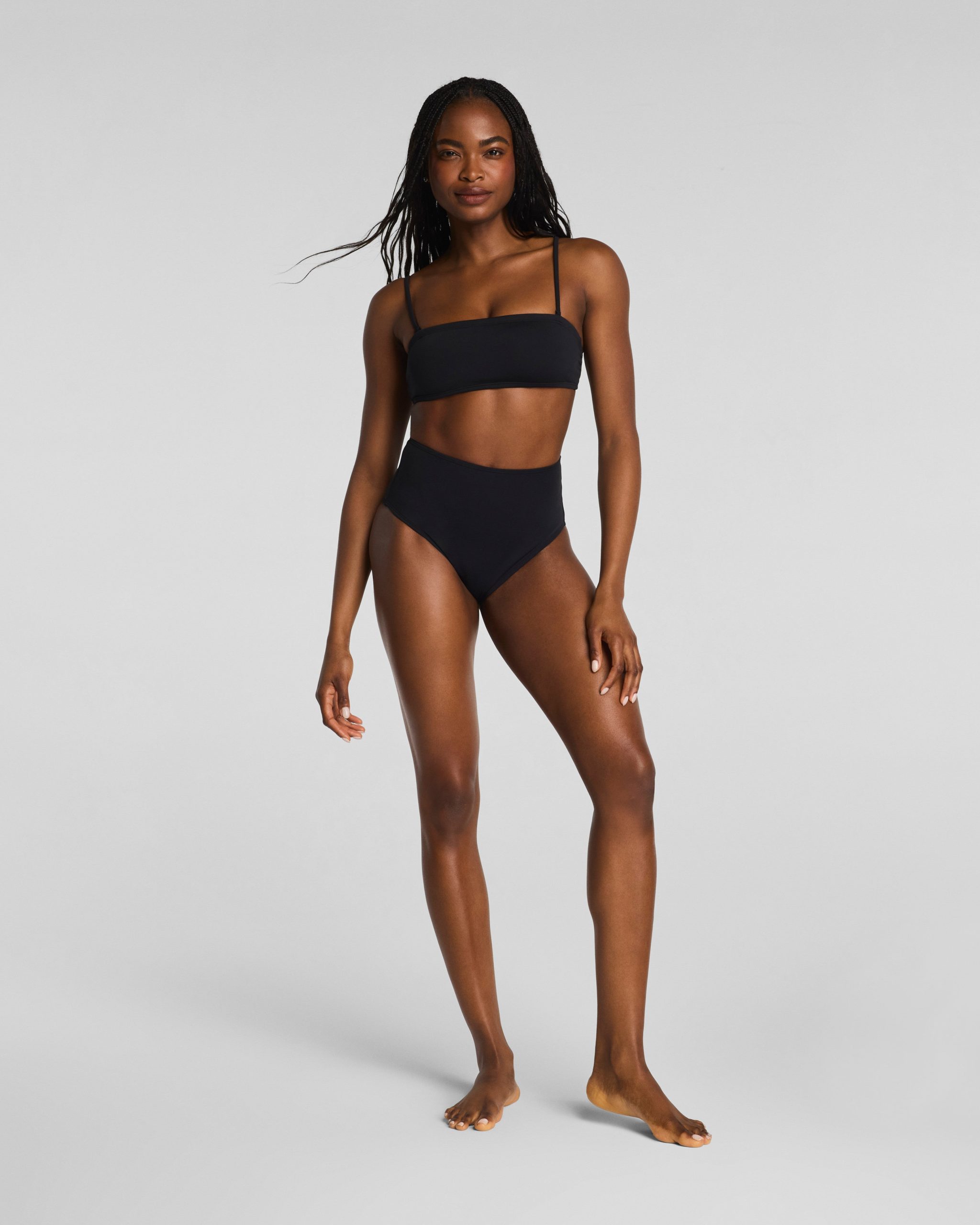 SPANXshape? Swim Ultra Hi-Rise Bikini Bottom | Very Black - Image 5