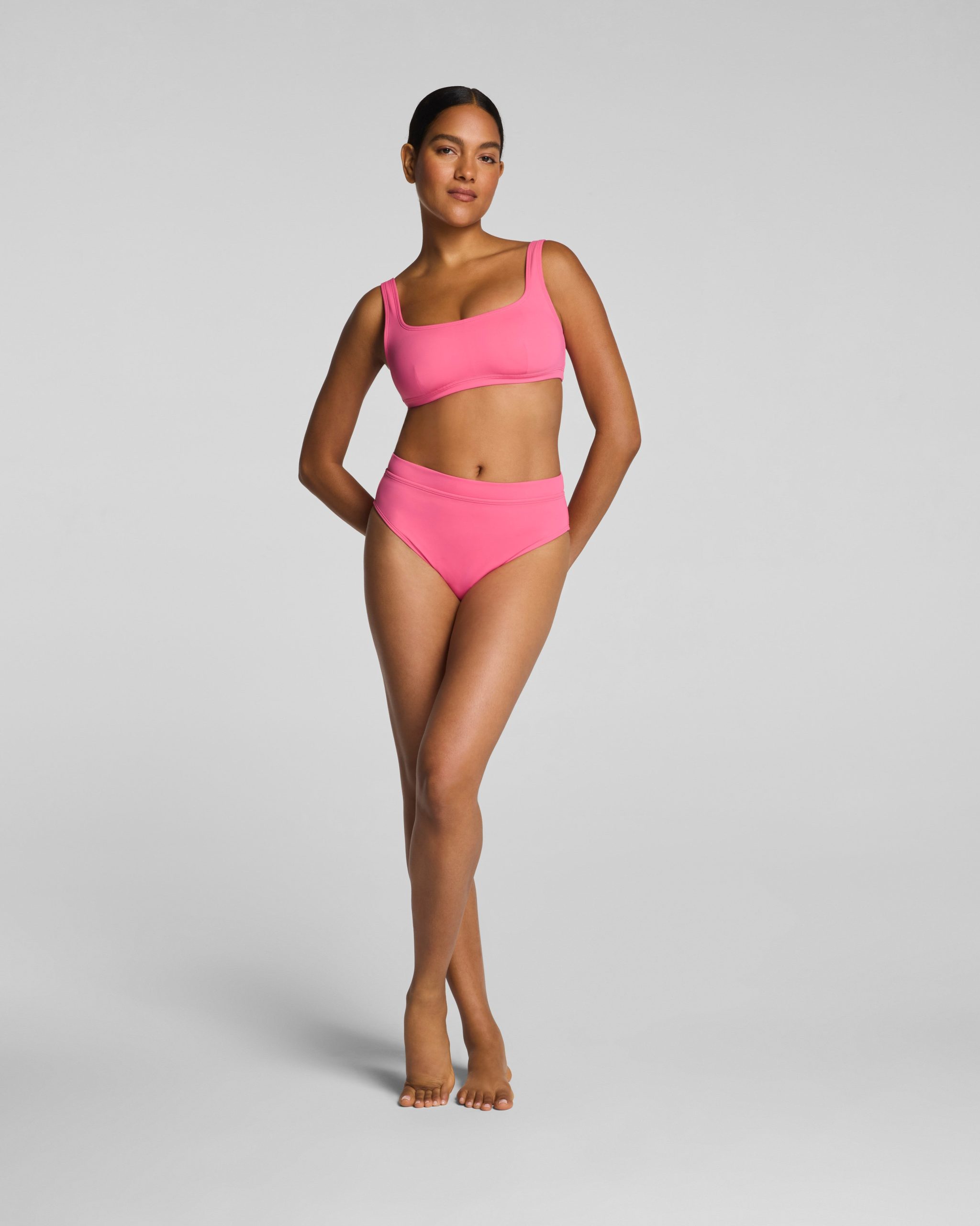 SPANXshape? Swim Hi-Rise Cheeky Bikini Bottom | Hibiscus - Image 3