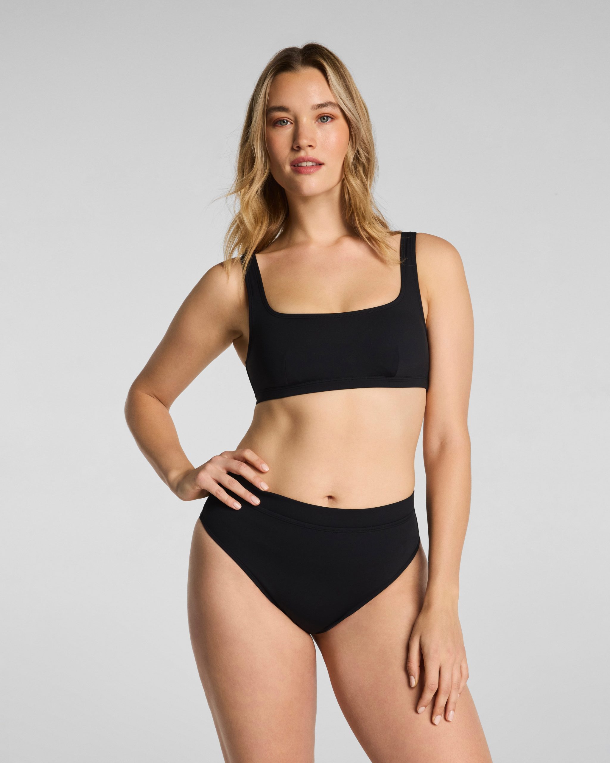 SPANXshape? Swim Scoop Neck Bikini Top | Very Black