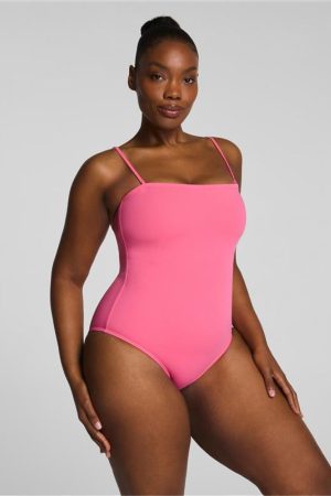 SPANXshape? Swim Bandeau One Piece | Hibiscus