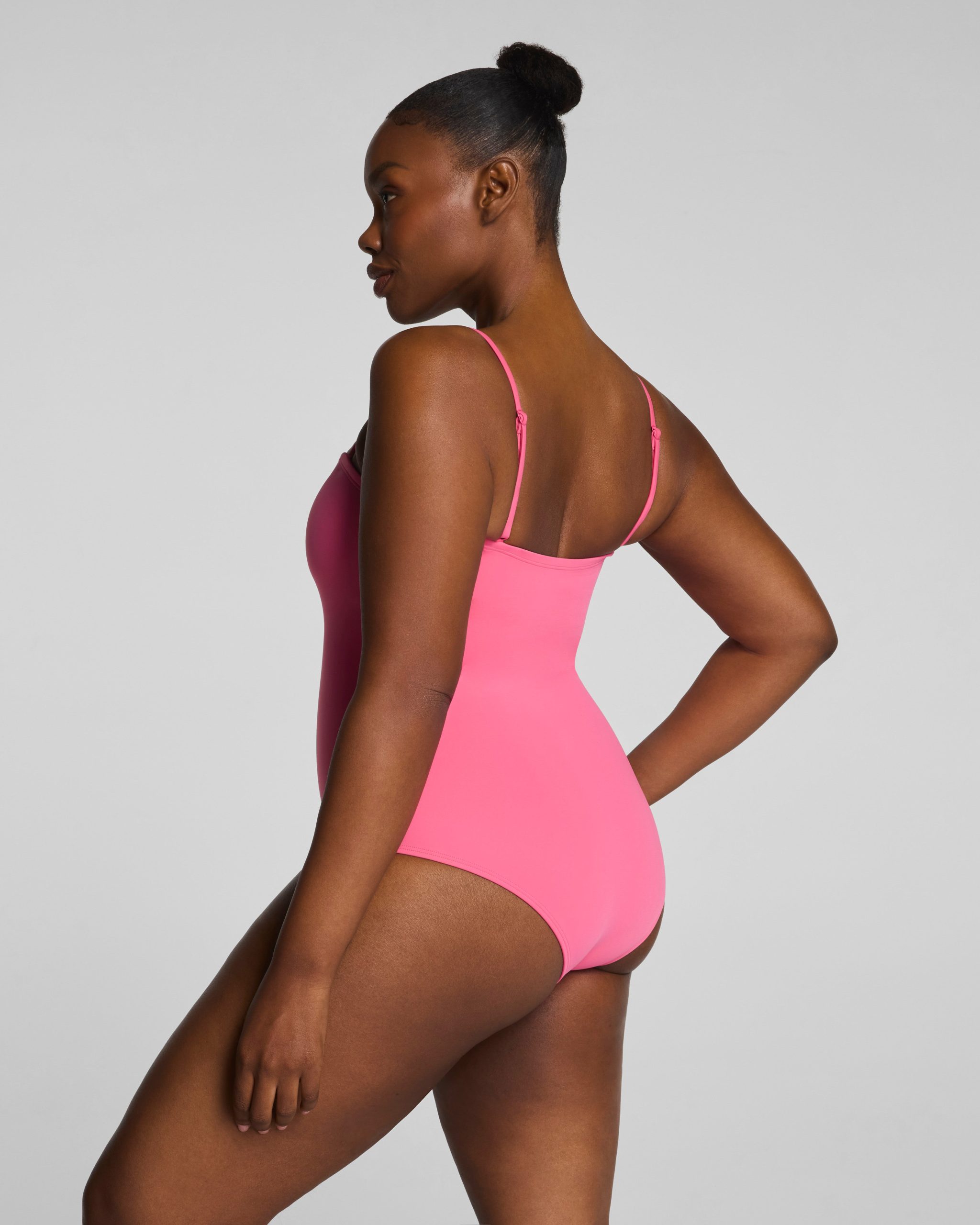 SPANXshape? Swim Bandeau One Piece | Hibiscus - Image 2