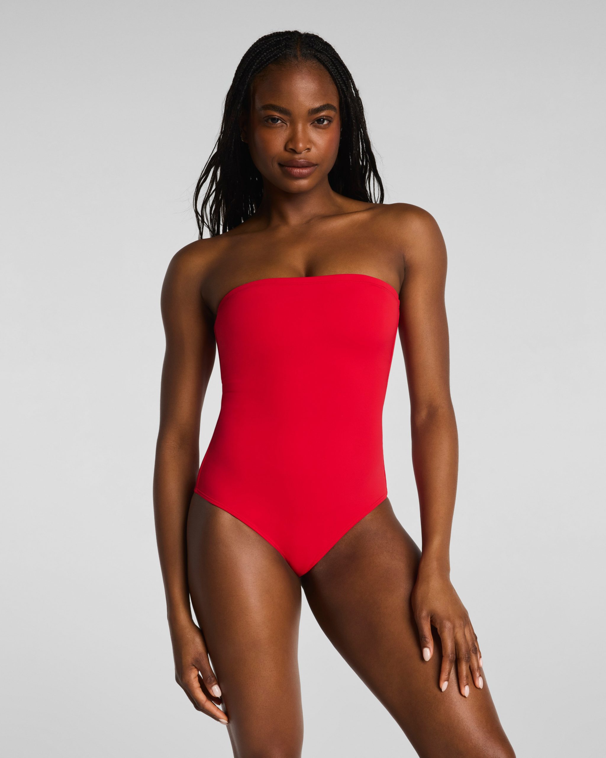 SPANXshape? Swim Bandeau One Piece | SPANX? Red - Image 3