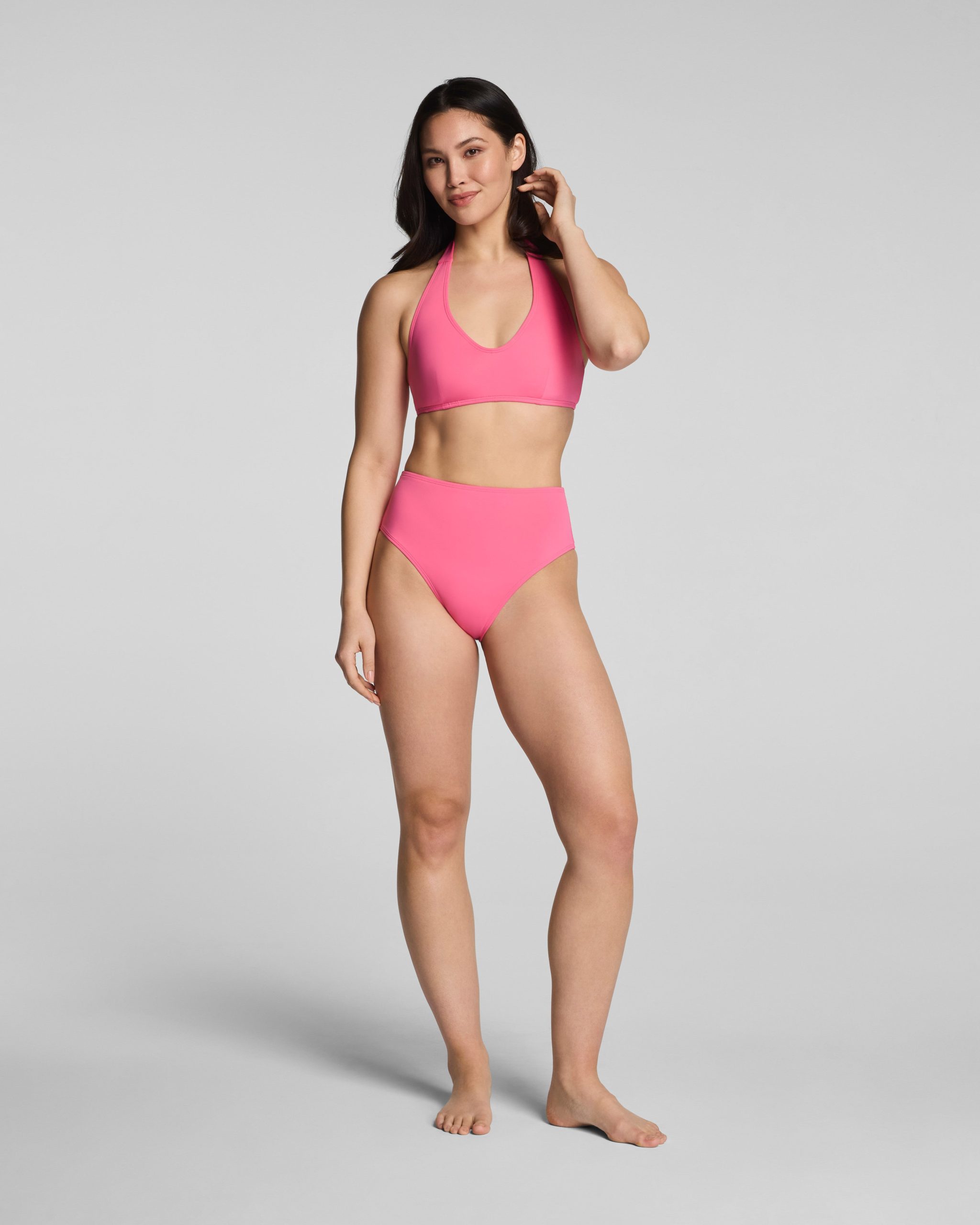 SPANXshape? Swim Halter Bikini Top | Hibiscus - Image 3