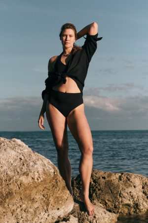 SPANXshape? Swim Ultra Hi-Rise Bikini Bottom | Very Black