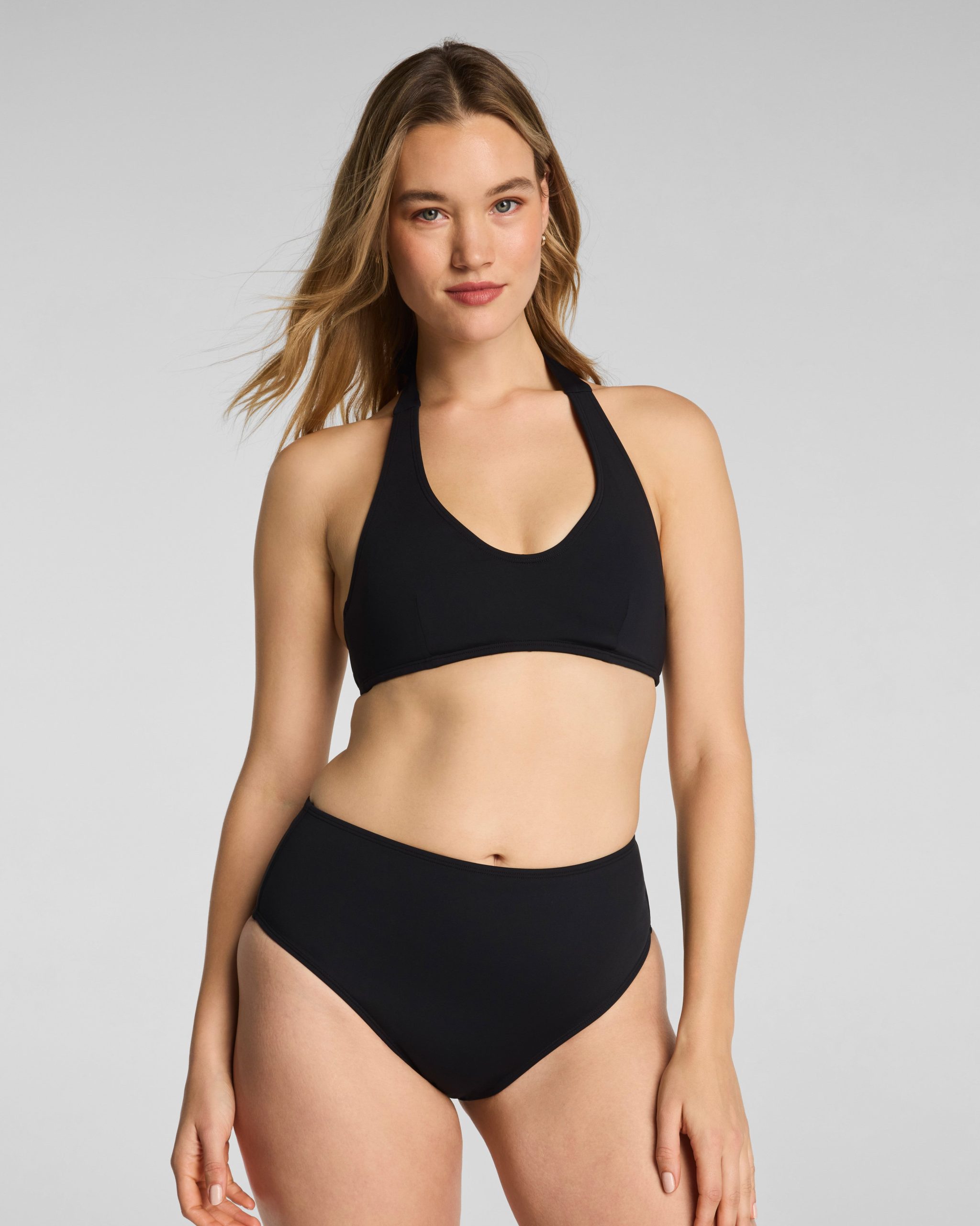 SPANXshape? Swim Halter Bikini Top | Very Black - Image 2