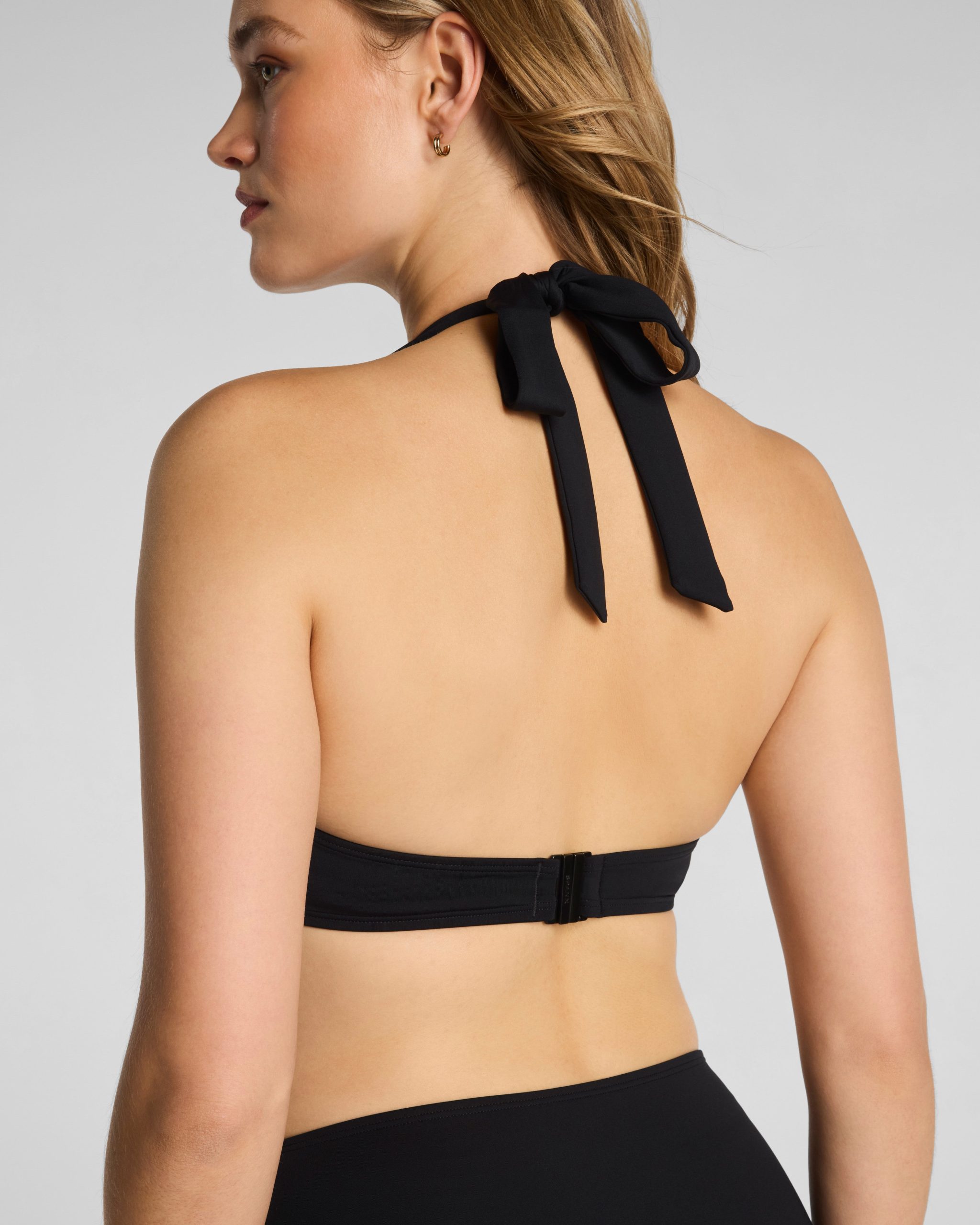 SPANXshape? Swim Halter Bikini Top | Very Black - Image 5