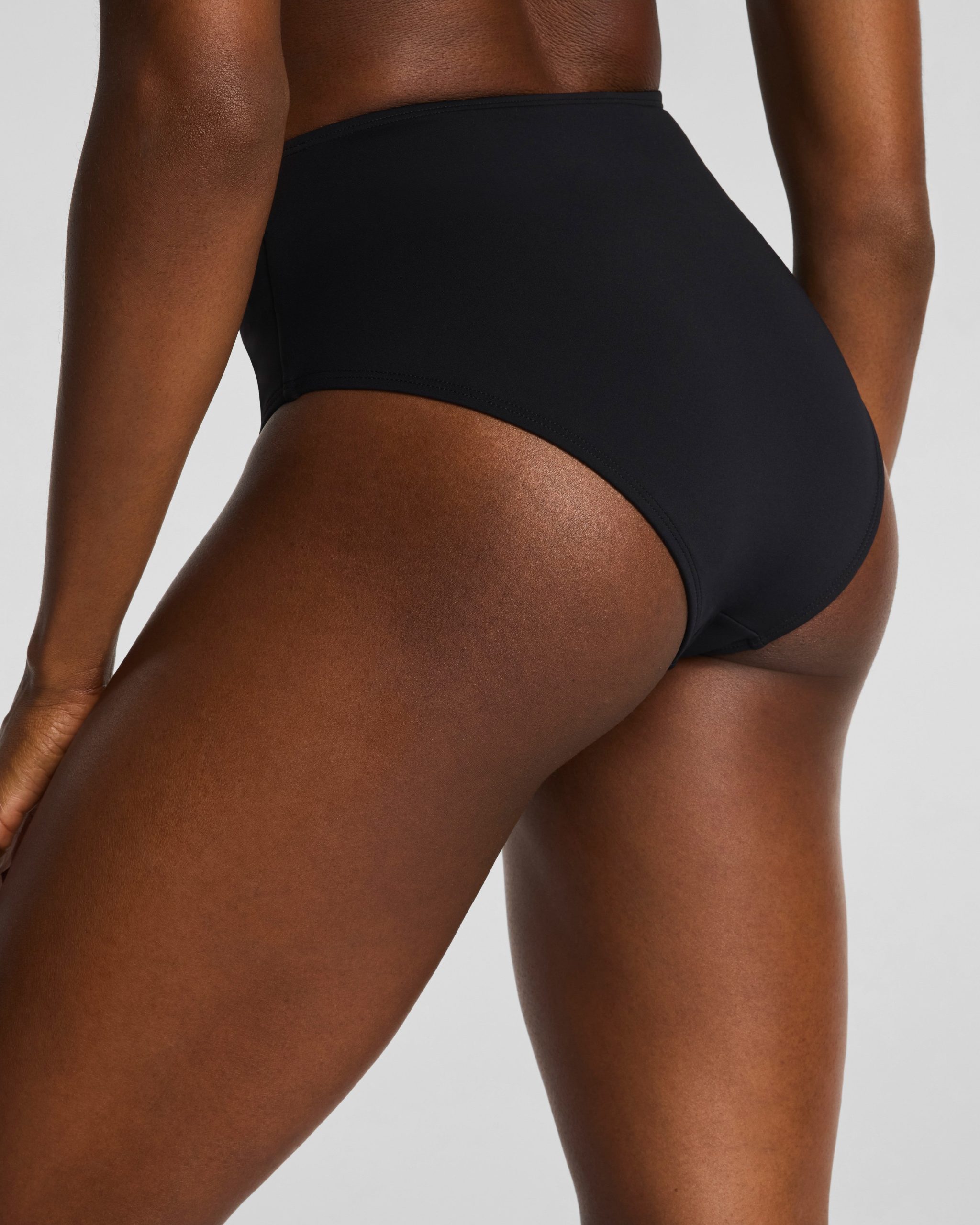 SPANXshape? Swim Ultra Hi-Rise Bikini Bottom | Very Black - Image 4
