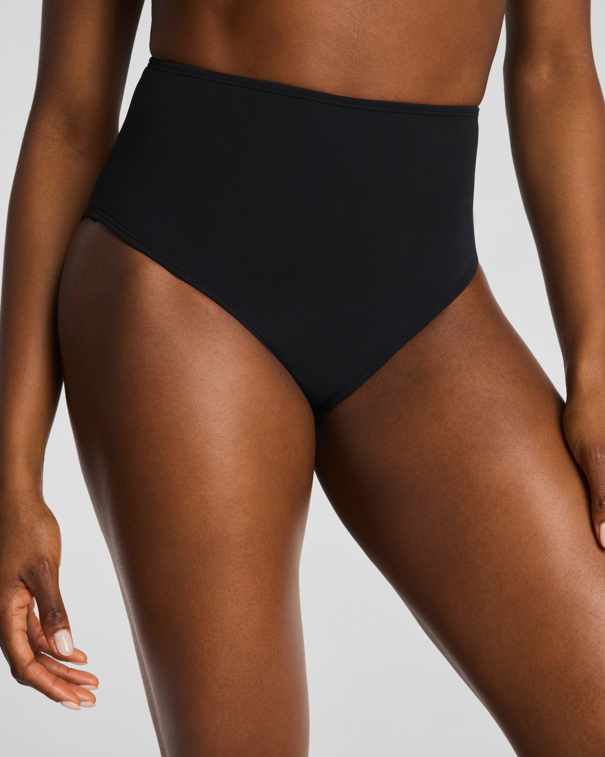 SPANXshape? Swim Ultra Hi-Rise Bikini Bottom | Very Black - Image 3