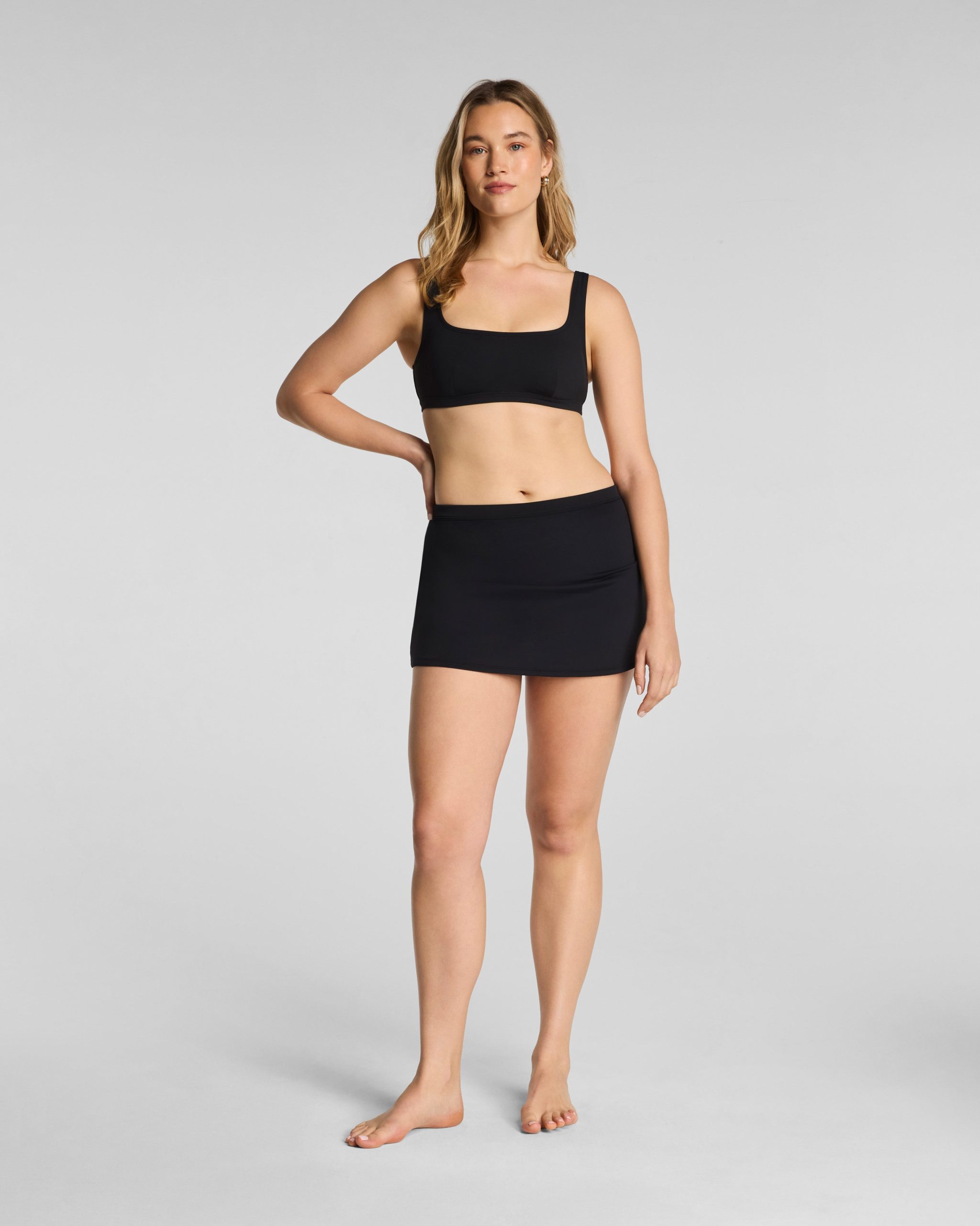 SPANXshape? Swim Hi-Rise Bikini Skirt | Very Black - Image 5