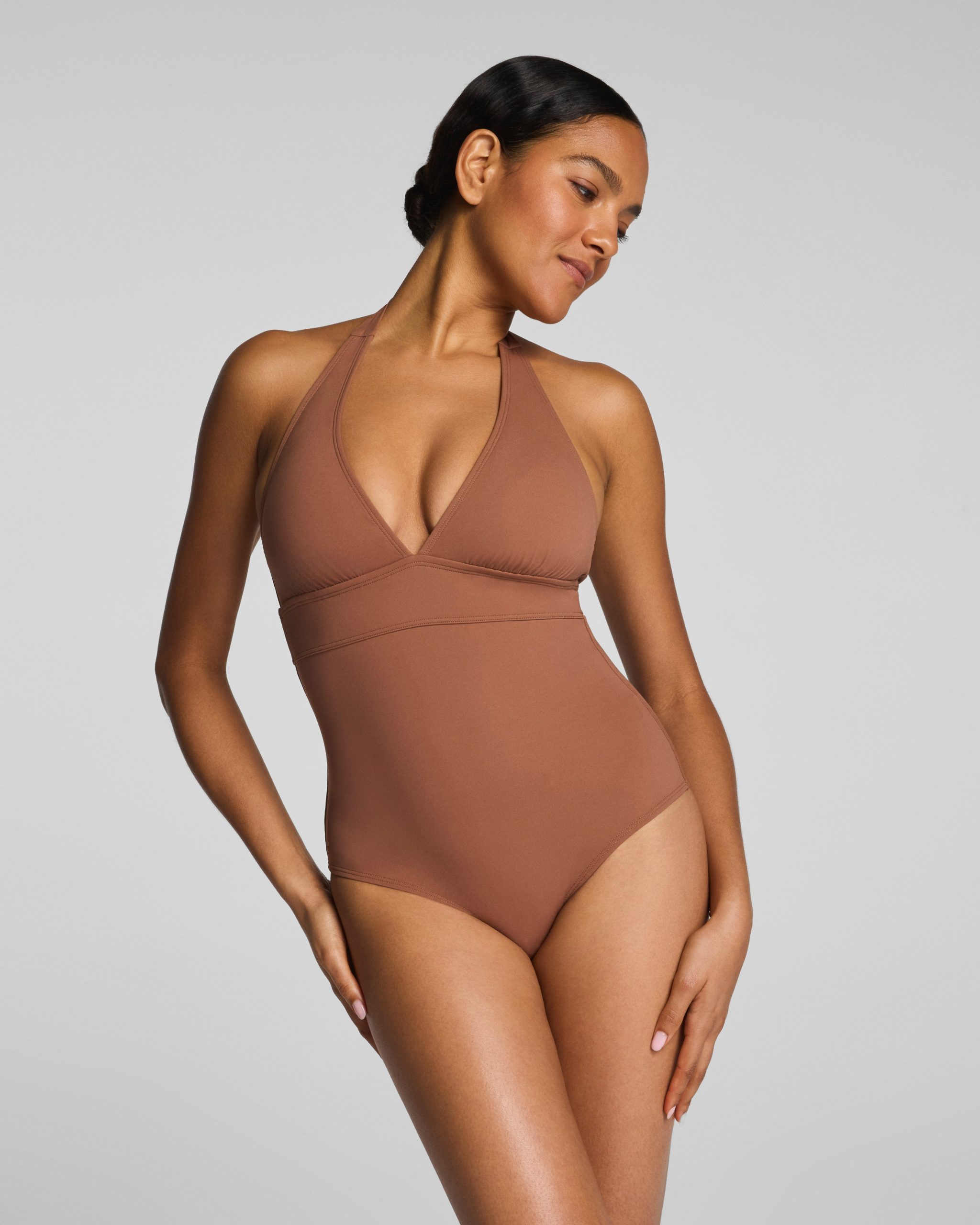 SPANXsculpt? Swim Halter One Piece | Caraway