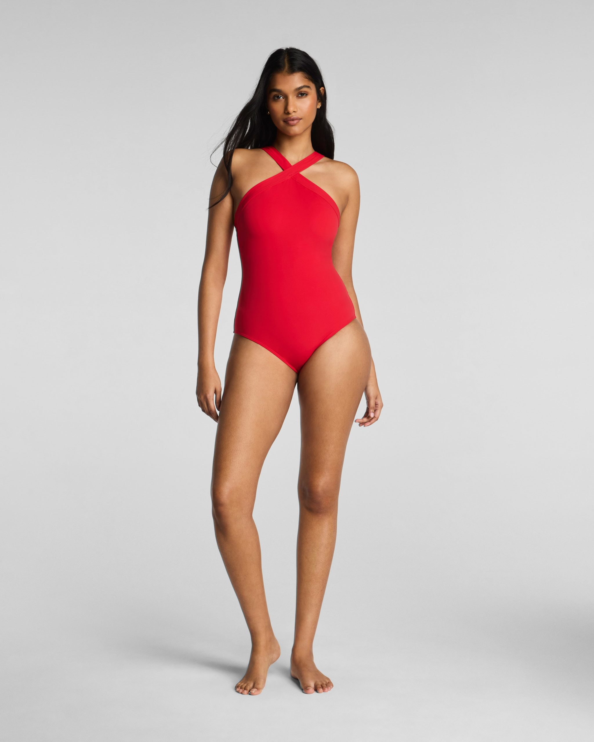 SPANXsculpt? Swim High-Neck One Piece | SPANX? Red - Image 5