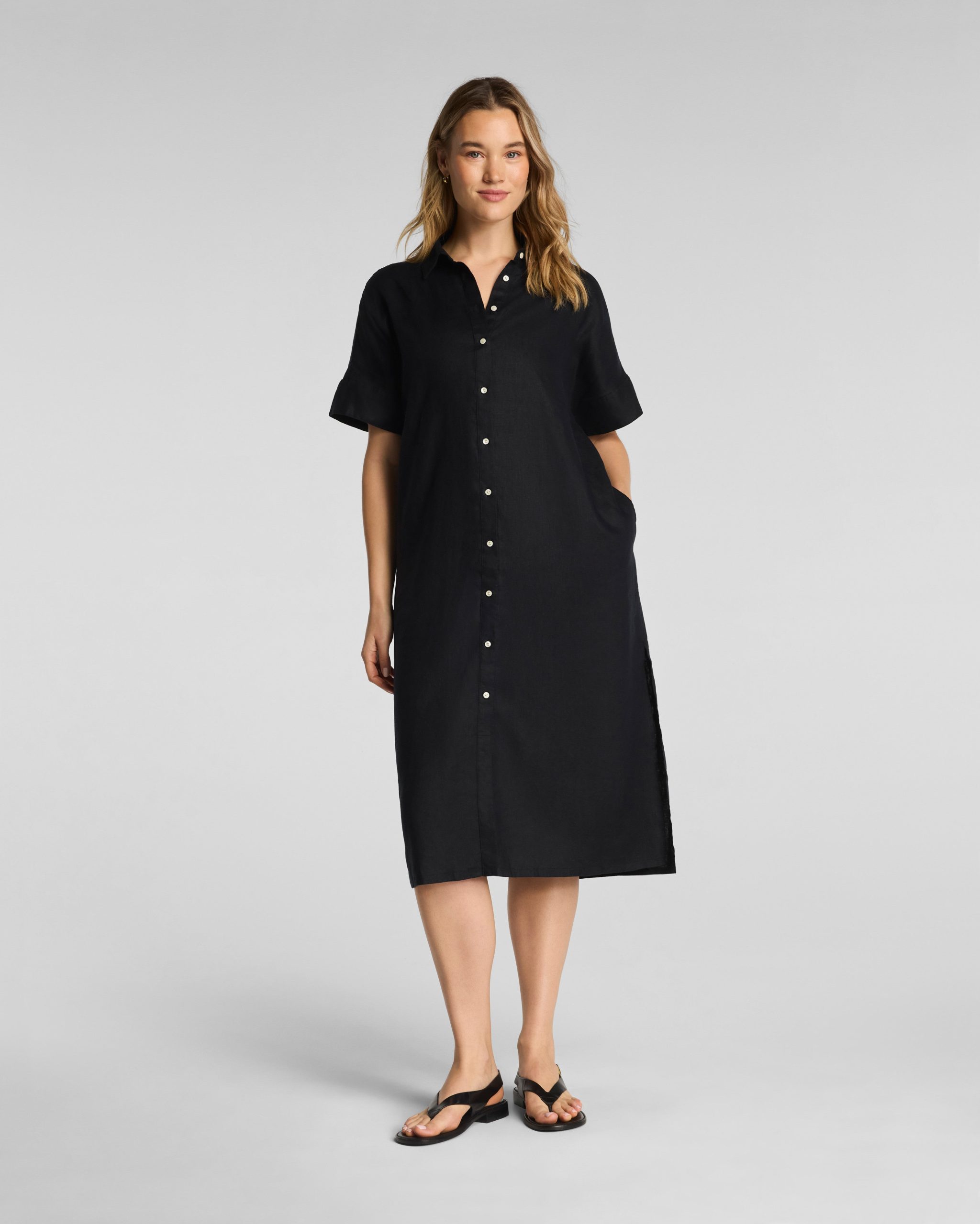 SPANX? Beach Midi Dress | Very Black - Image 2