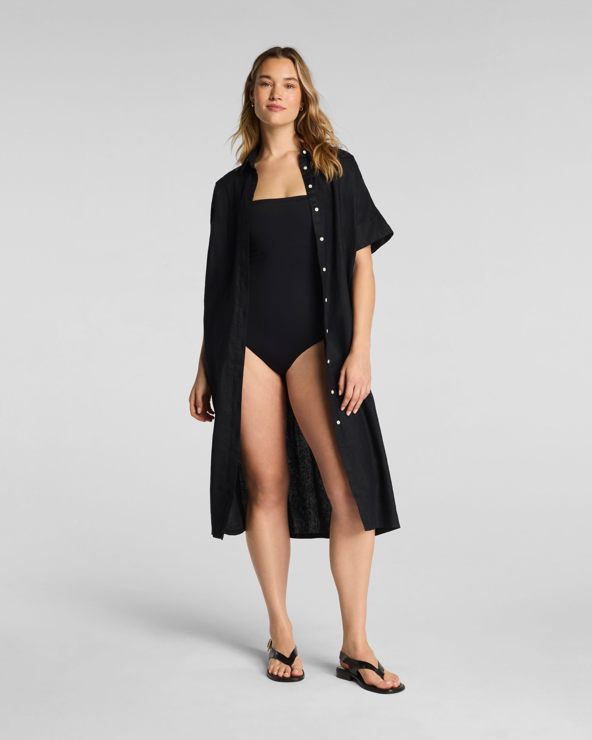 SPANX? Beach Midi Dress | Very Black