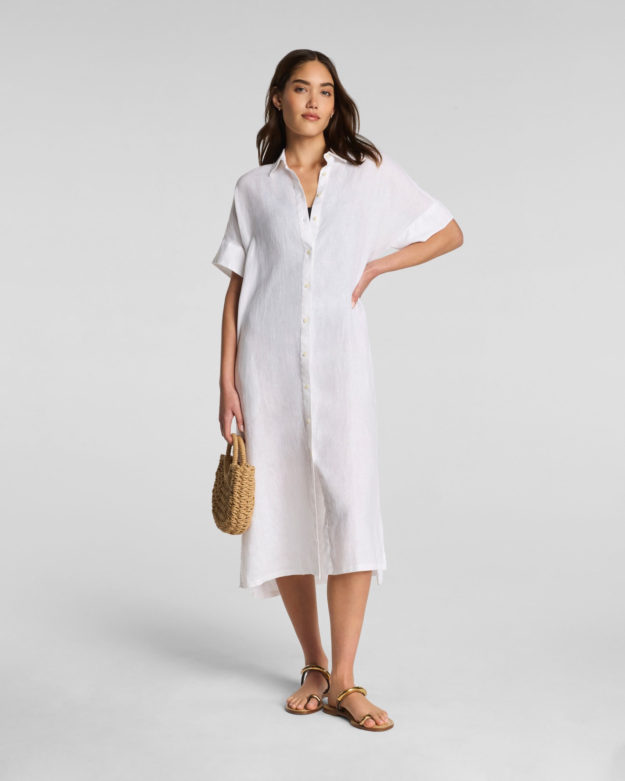 SPANX? Beach Midi Dress | Vivid White - Image 2