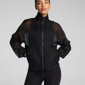 SPANX? BodyLine Sheerious Full Zip Jacket | Very Black