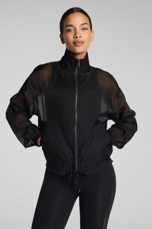 SPANX? BodyLine Sheerious Full Zip Jacket | Very Black