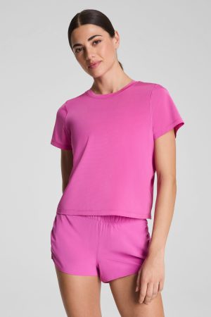 SPANX? BoostUp Crewneck Tee with StayCool Tech | Aurora