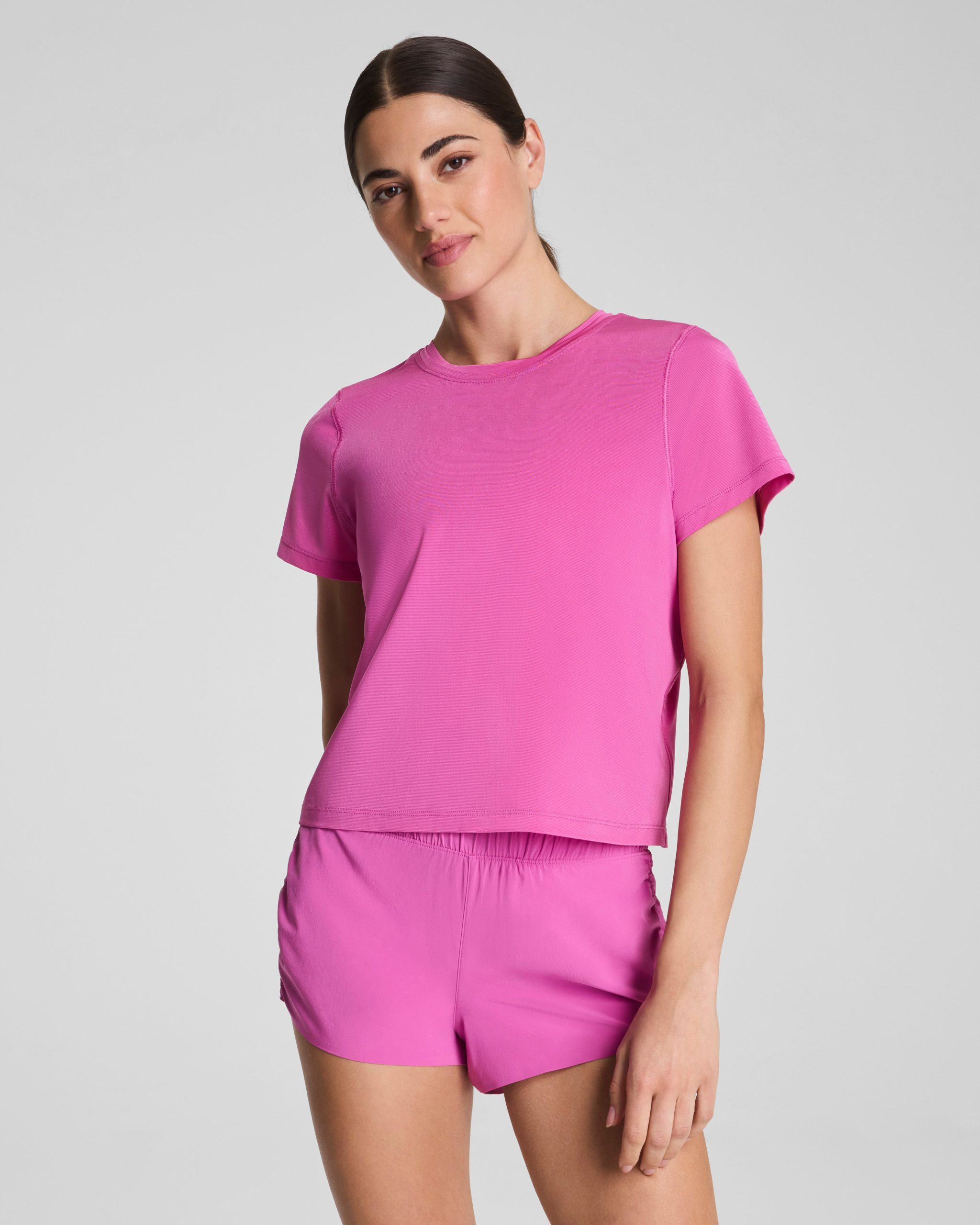 SPANX? BoostUp Crewneck Tee with StayCool Tech | Aurora