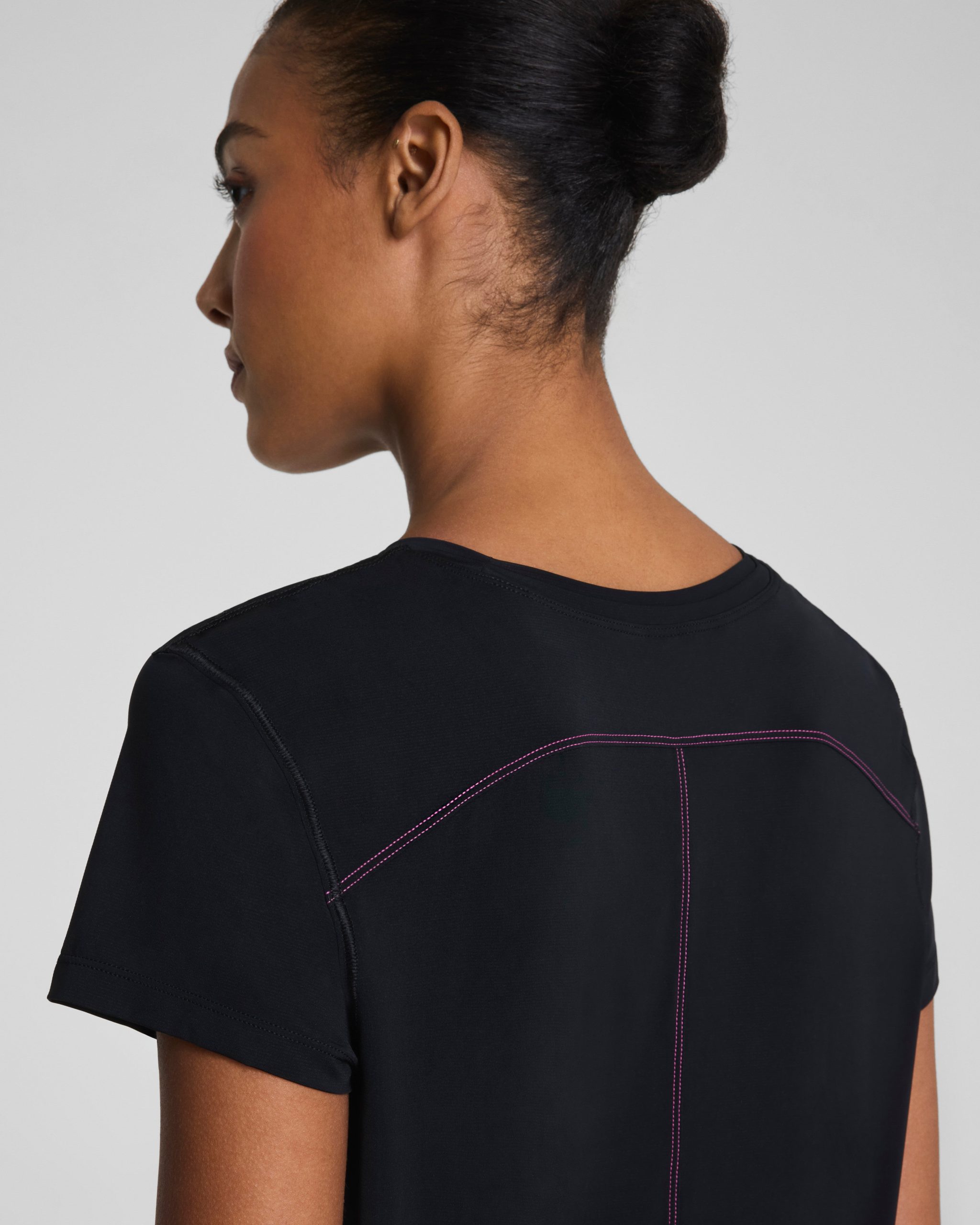 SPANX? BoostUp Crewneck Tee with StayCool Tech | Very Black - Image 4