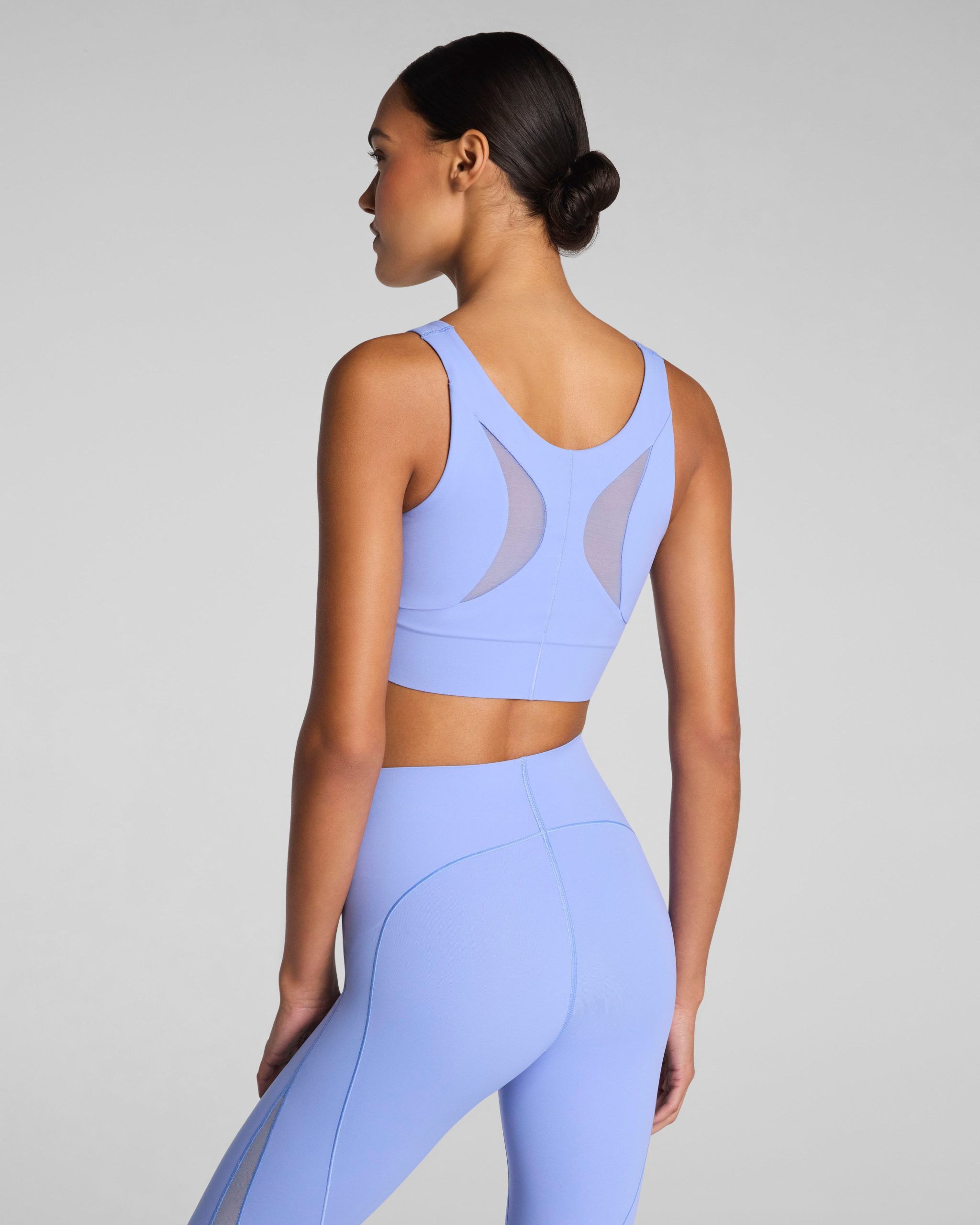 SPANX? BodyLine Sheerious Longline Sports Bra | Hyacinth - Image 2