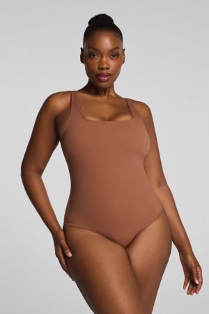 SPANXsculpt? Swim Square Neck One Piece | Caraway