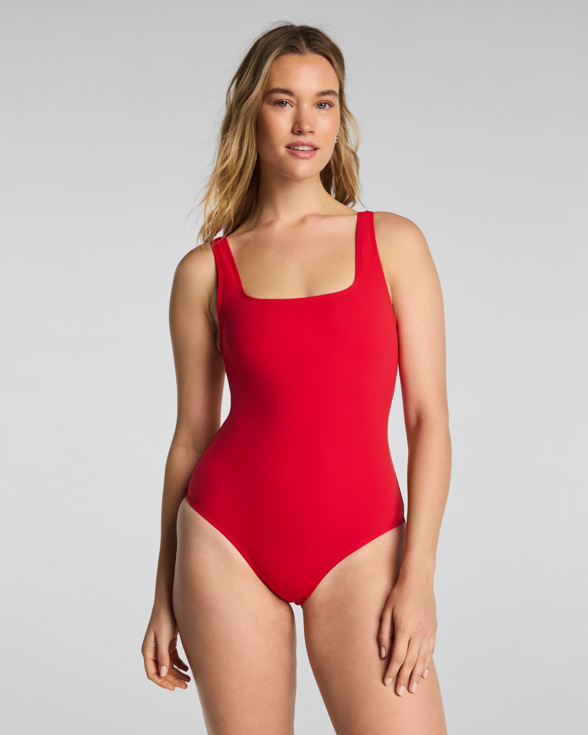 SPANXsculpt? Swim Square Neck One Piece | SPANX? Red