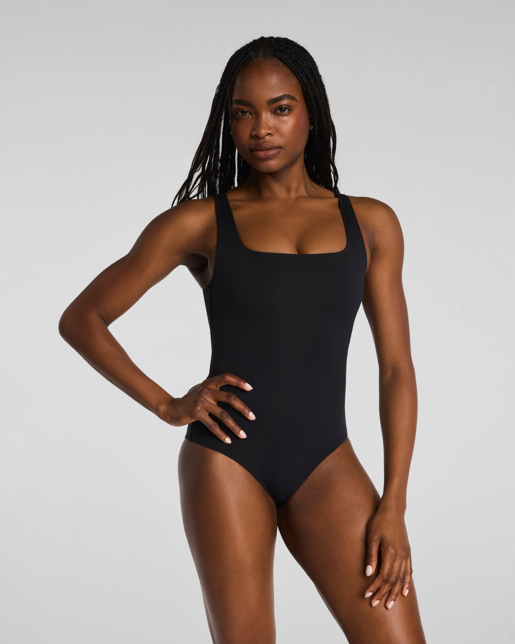 SPANXsculpt? Swim Square Neck One Piece | Very Black