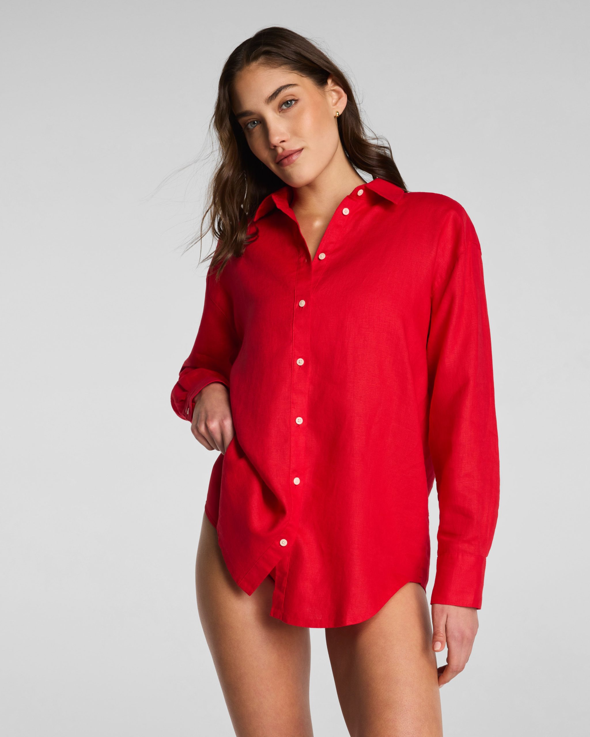SPANX? Beach Button Down | SPANX? Red