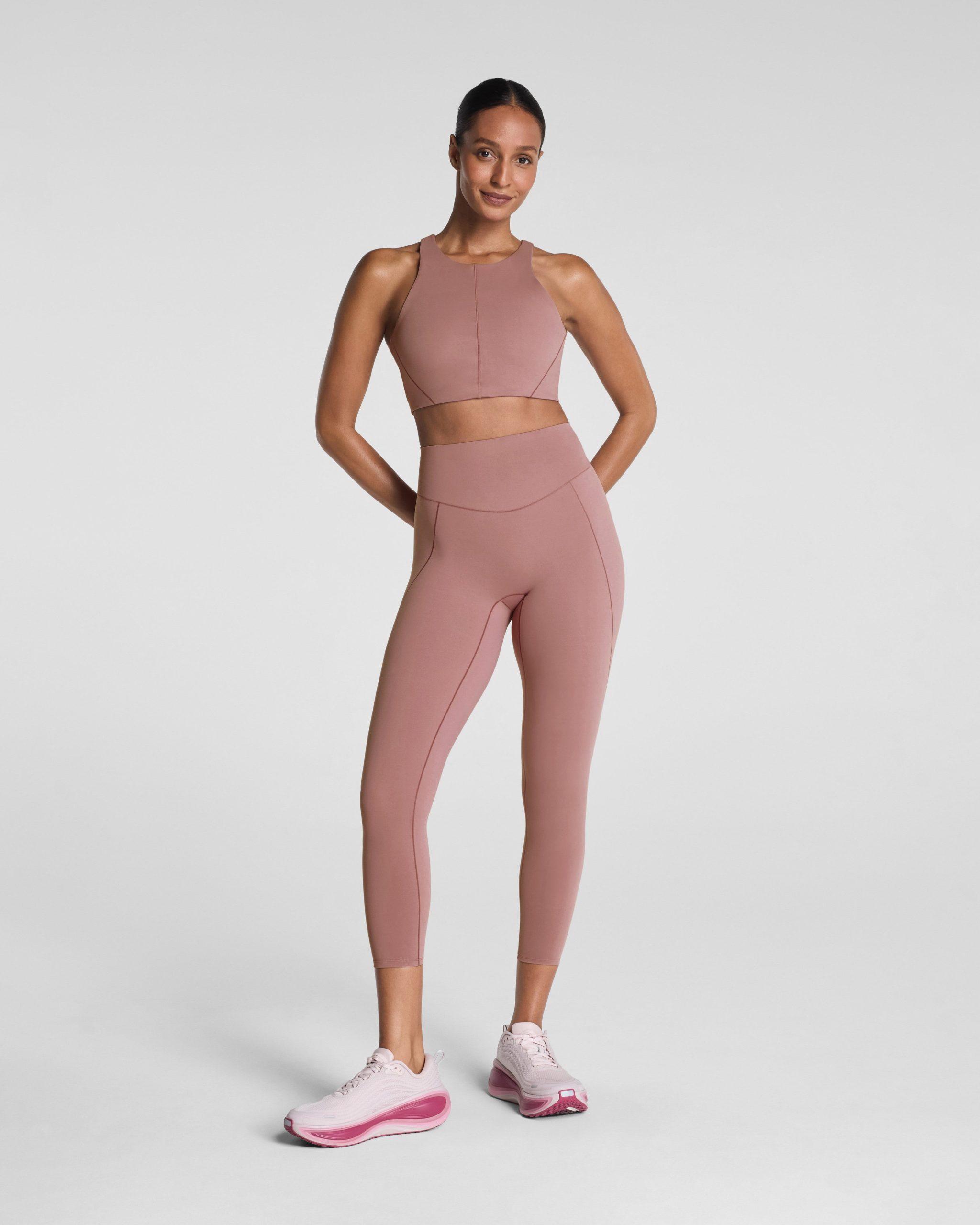 SPANX? PowerPlay Open Back Sports Bra | Rosa - Image 4