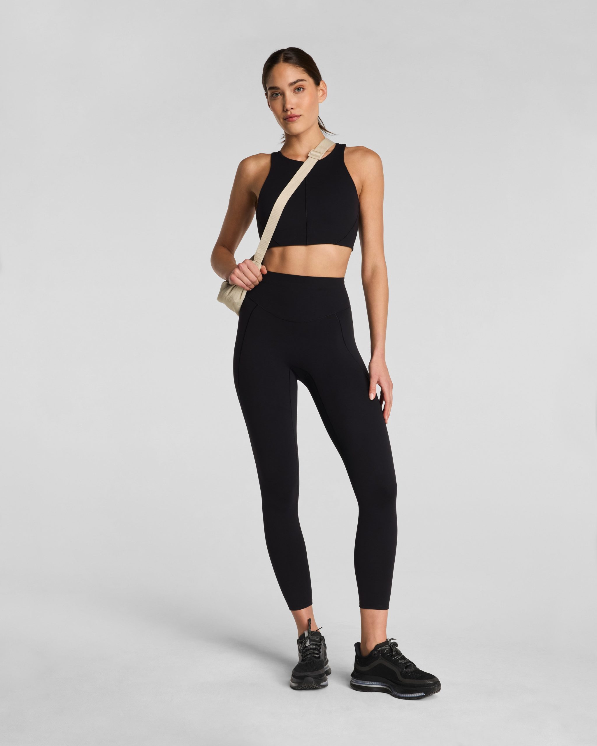 SPANX? PowerPlay Open Back Sports Bra | Very Black - Image 4